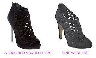 Zapatos Alexander McQueen vs Nine West